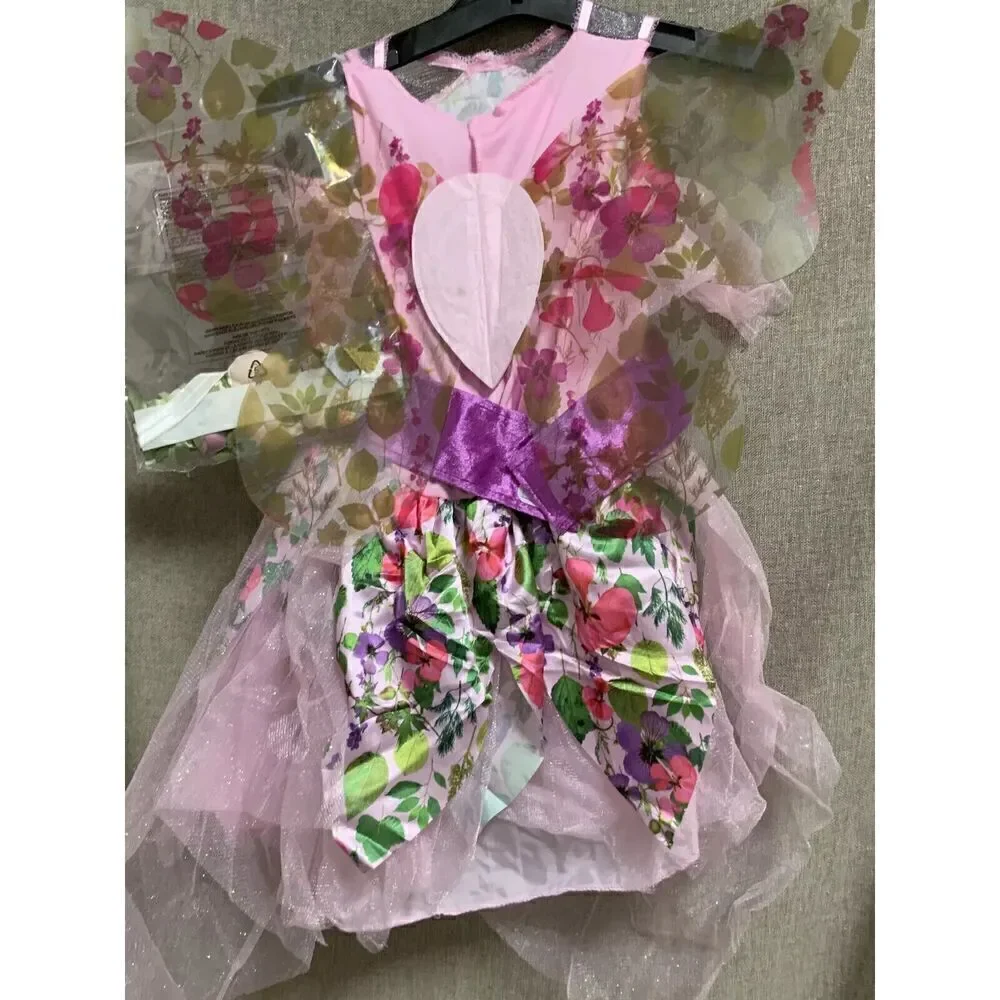 HYDE AND EEK KIDS FLOWER FAIRY COSTUME DRESS, SIZE M -